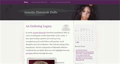 Desktop Screenshot of annettehimstedtdolls.com